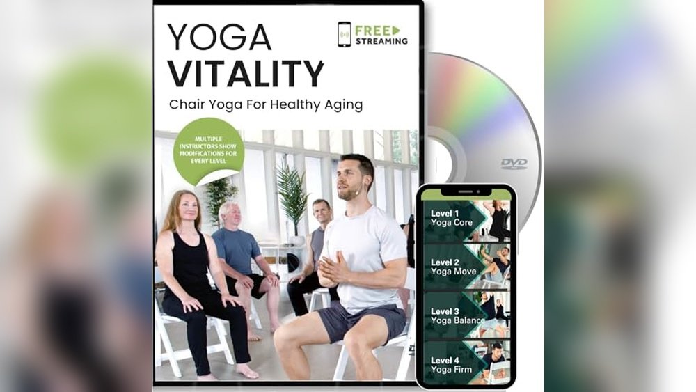 Chair Yoga DVD for Seniors Over 60 Beginners: Easy Poses for Mobility